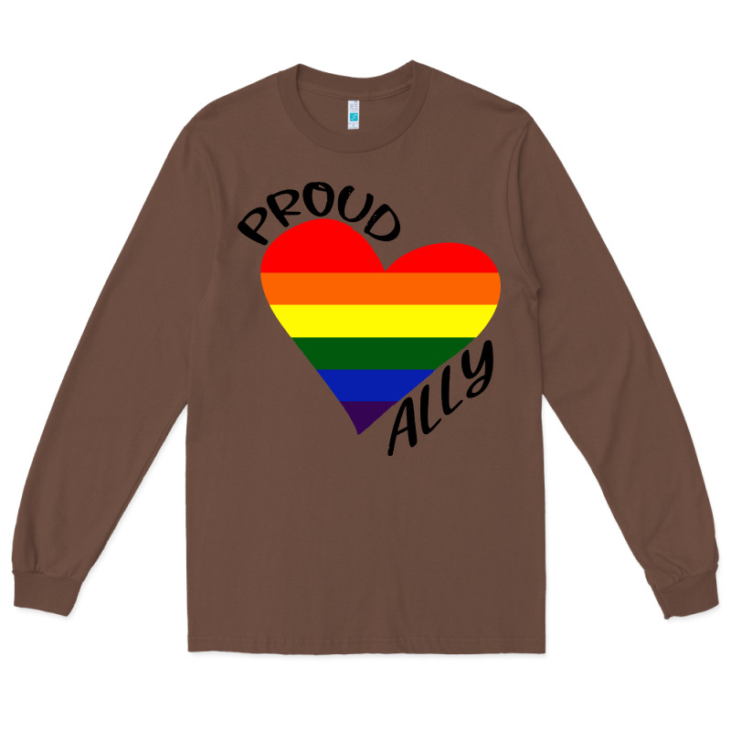 Proud Ally Lgbt Heart Gay Pride Month Long Sleeve Tee by artisFamous | Teevron