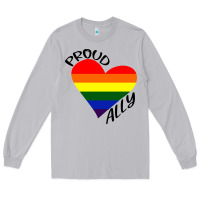 Moon Dust proud ally lgbt heart gay pride month Long Sleeve Tee - artisFamous
