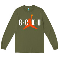 Army Green goku Long Sleeve Tee - artisFamous