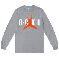 Heather Grey goku Long Sleeve Tee - artisFamous