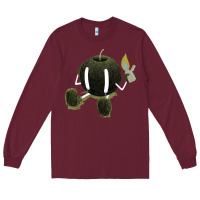 Burgundy self destruction Long Sleeve Tee - artisFamous