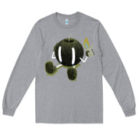 Heather Grey self destruction Long Sleeve Tee - artisFamous