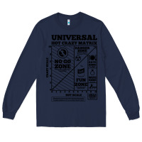 Navy hot crazy matrix matrix Long Sleeve Tee - artisFamous