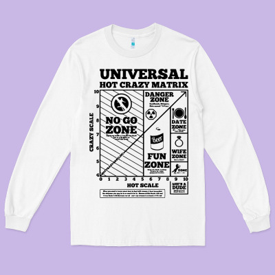 Hot Crazy Matrix Matrix Long Sleeve Tee Designed By Artisfamous