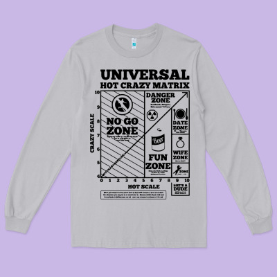 Hot Crazy Matrix Matrix Long Sleeve Tee Designed By Artisfamous