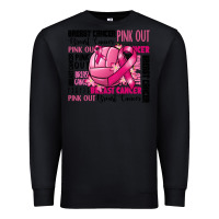 Black volleyball pink out breast cancer Premium Sweatshirt - RanaPortraitStore