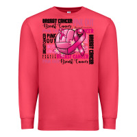 Cardinal volleyball pink out breast cancer Premium Sweatshirt - RanaPortraitStore
