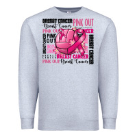 Heather Grey volleyball pink out breast cancer Premium Sweatshirt - RanaPortraitStore