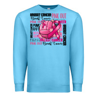 Ocean Blue volleyball pink out breast cancer Premium Sweatshirt - RanaPortraitStore