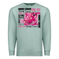 Seafoam volleyball pink out breast cancer Premium Sweatshirt - RanaPortraitStore