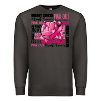 Smoke volleyball pink out breast cancer Premium Sweatshirt - RanaPortraitStore