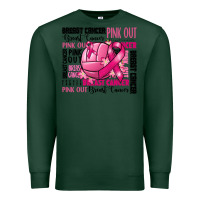Sports Green volleyball pink out breast cancer Premium Sweatshirt - RanaPortraitStore