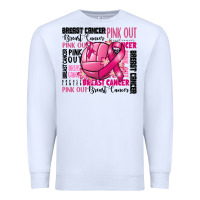 Volleyball Pink Out Breast Cancer Premium Sweatshirt | Teevron
