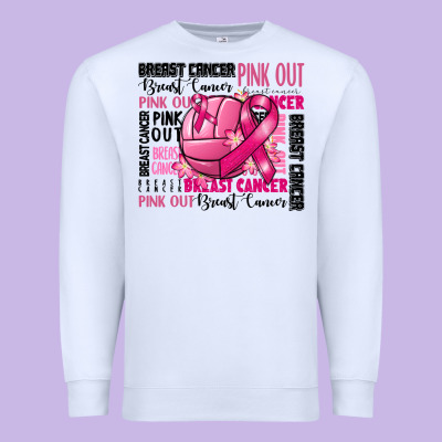 Volleyball Pink Out Breast Cancer Premium Sweatshirt Designed By Ranaportraitstore