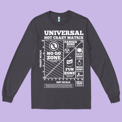 Hot Crazy Matrix Matrix Long Sleeve Tee Designed By Artisfamous