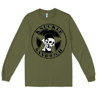 Army Green knuckle sandwich Long Sleeve Tee - artisFamous