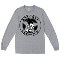 Heather Grey knuckle sandwich Long Sleeve Tee - artisFamous