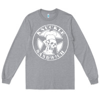 Heather Grey knuckle sandwich Long Sleeve Tee - artisFamous