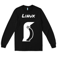 Black linux Long Sleeve Tee - artisFamous