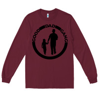 Burgundy good dad gang Long Sleeve Tee - artisFamous
