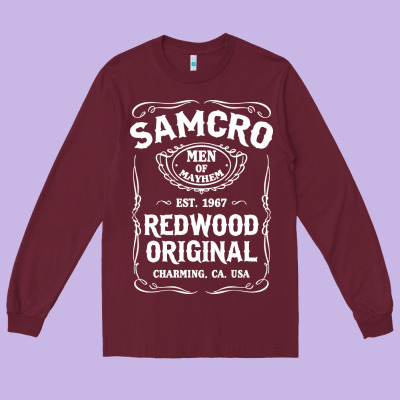 Samcro Redwood Original Long Sleeve Tee Designed By Artisfamous