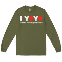 Army Green funny yoyo Long Sleeve Tee - artisFamous