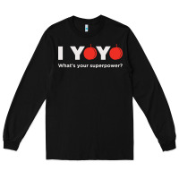 Black funny yoyo Long Sleeve Tee - artisFamous