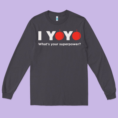 Funny Yoyo Long Sleeve Tee Designed By Artisfamous