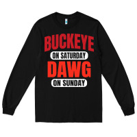Black buckeye on saturday Long Sleeve Tee - artisFamous