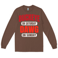 Chestnut buckeye on saturday Long Sleeve Tee - artisFamous