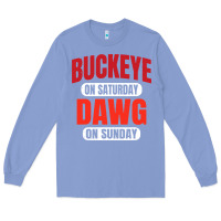Colony Blue buckeye on saturday Long Sleeve Tee - artisFamous