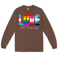Chestnut lgbt pride rainbow love lgbtq pride Long Sleeve Tee - artisFamous