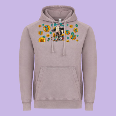 Coffee Then Cows Vintage Hoodie Designed By Lillyallendesigns