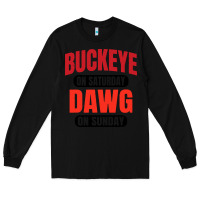 Black buckeye on saturday Long Sleeve Tee - artisFamous