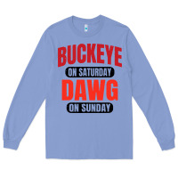 Colony Blue buckeye on saturday Long Sleeve Tee - artisFamous