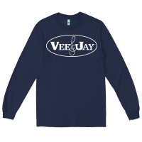 Navy vee jay records Long Sleeve Tee - artisFamous