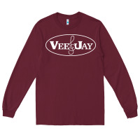 Burgundy vee jay records Long Sleeve Tee - artisFamous