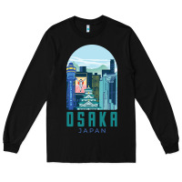Black Osaka Japan Long Sleeve Tee - artisFamous