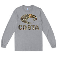 Heather Grey costa del mar Long Sleeve Tee - artisFamous