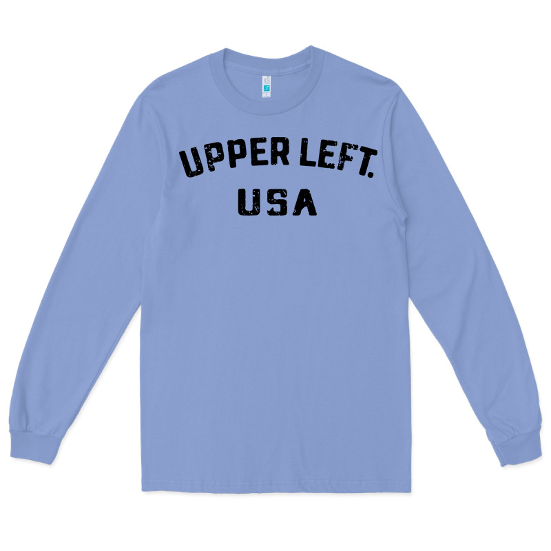 Upper Left Usa Long Sleeve Tee by artisFamous | Teevron