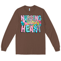 Chestnut Nursing is a work of heart Long Sleeve Tee - CowhideDigitalArt