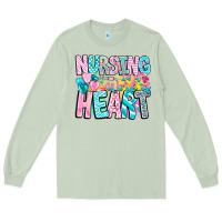 Matcha Nursing is a work of heart Long Sleeve Tee - CowhideDigitalArt