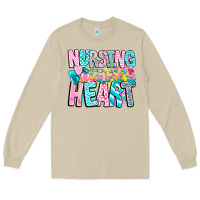 Mushroom Nursing is a work of heart Long Sleeve Tee - CowhideDigitalArt
