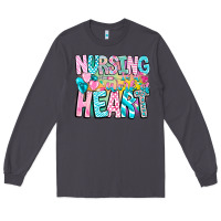 Smoke Nursing is a work of heart Long Sleeve Tee - CowhideDigitalArt