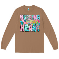Toasted Coconut Nursing is a work of heart Long Sleeve Tee - CowhideDigitalArt