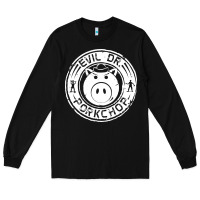 Black evil dr porkchop Long Sleeve Tee - artisFamous