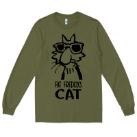 Army Green fat freddys cat Long Sleeve Tee - artisFamous