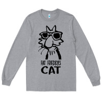 Heather Grey fat freddys cat Long Sleeve Tee - artisFamous