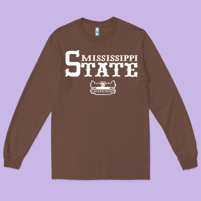 Mississippi State Champs Long Sleeve Tee Designed By Artisfamous