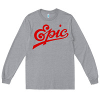Heather Grey epic records Long Sleeve Tee - artisFamous
